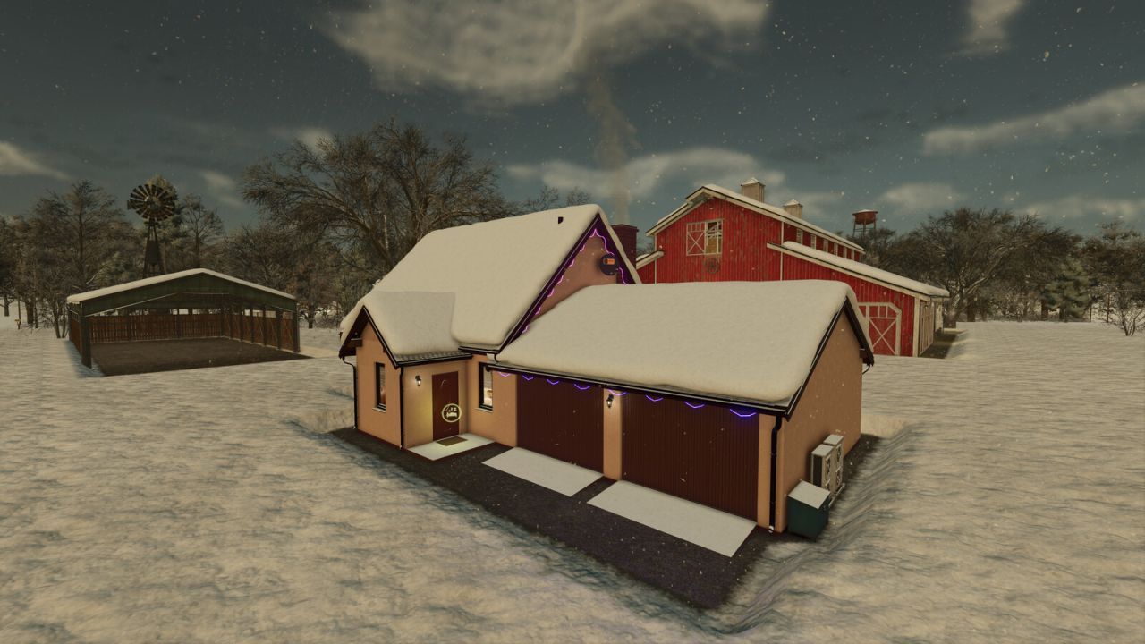 Сучасний середній будинок для Farming Simulator 25