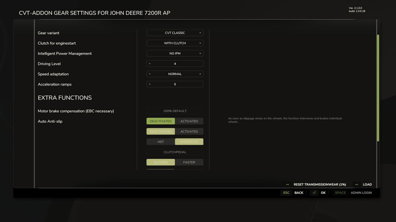 Мод CVT для Farming Simulator 25