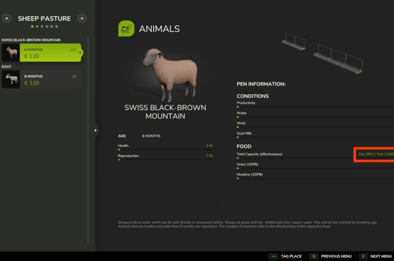 Калькулятор кормів для тварин для Farming Simulator 25 — 1