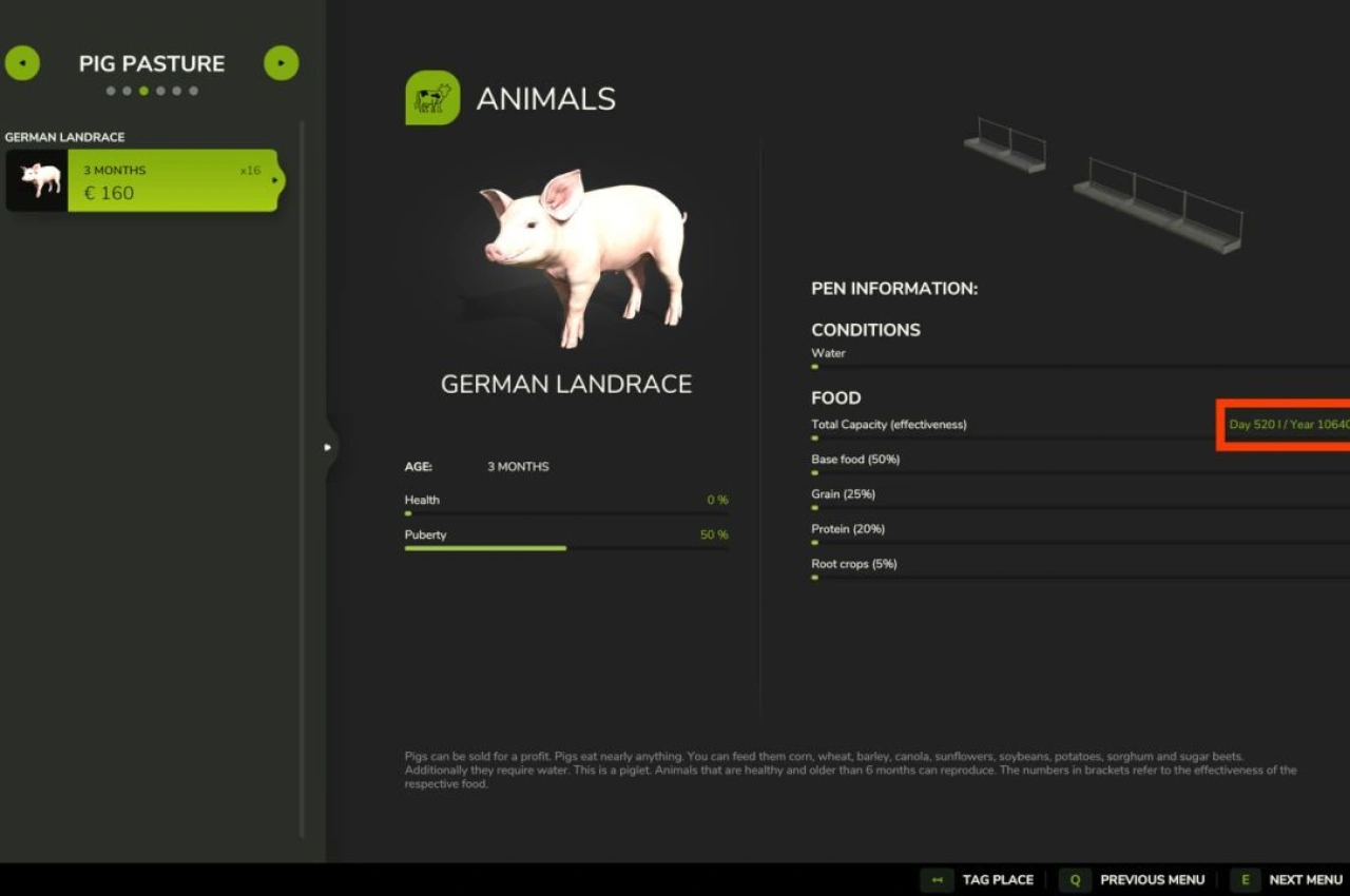 Калькулятор кормів для тварин для Farming Simulator 25 — 3