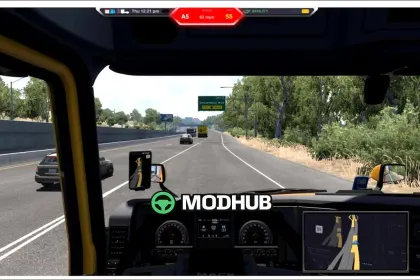 Інтерфейс маршруту YET Another Route Advisor для American Truck Simulator — 2