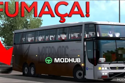 Autobus Busscar JUM Buss 400P do Euro Truck Simulator 2