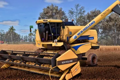 Legendärer Mähdrescher New Holland TC 5070 für Ertragreiche Felder in Farming Simulator 25 — 1