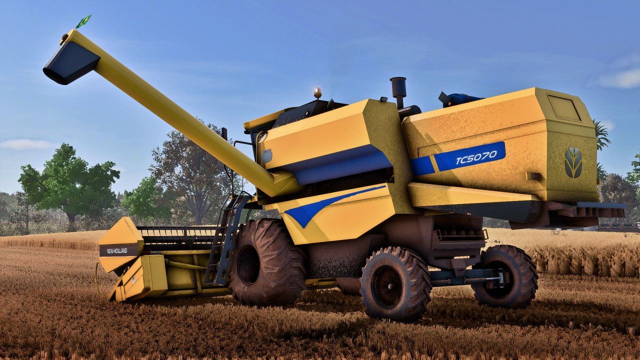 Legendärer Mähdrescher New Holland TC 5070 für Ertragreiche Felder in Farming Simulator 25