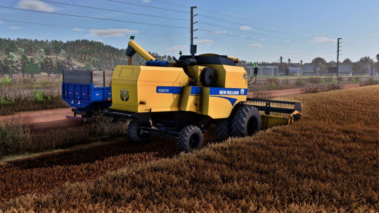 Legendärer Mähdrescher New Holland TC 5070 für Ertragreiche Felder in Farming Simulator 25