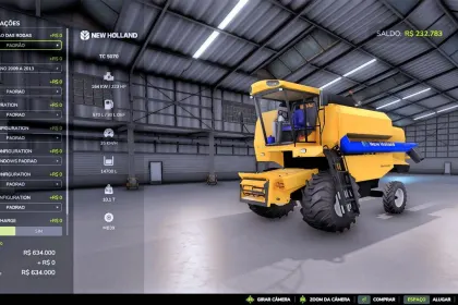 Legendärer Mähdrescher New Holland TC 5070 für Ertragreiche Felder in Farming Simulator 25 — 4