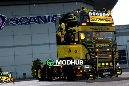 Ciężarówka Scania R520 Wolverine V1.4 do Euro Truck Simulator 2