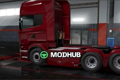 Niestandardowe boczne osłony z narzędziownią do Euro Truck Simulator 2