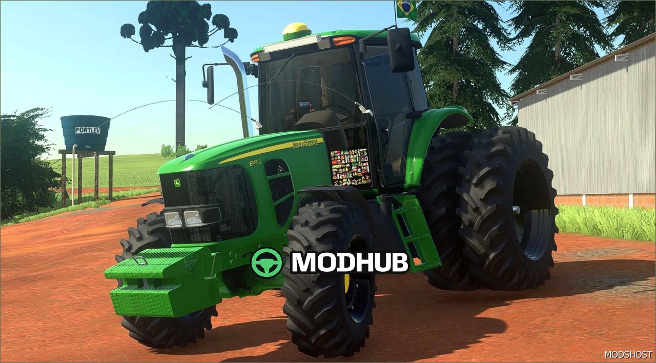 Трактор John Deere 6145J для Farming Simulator 22