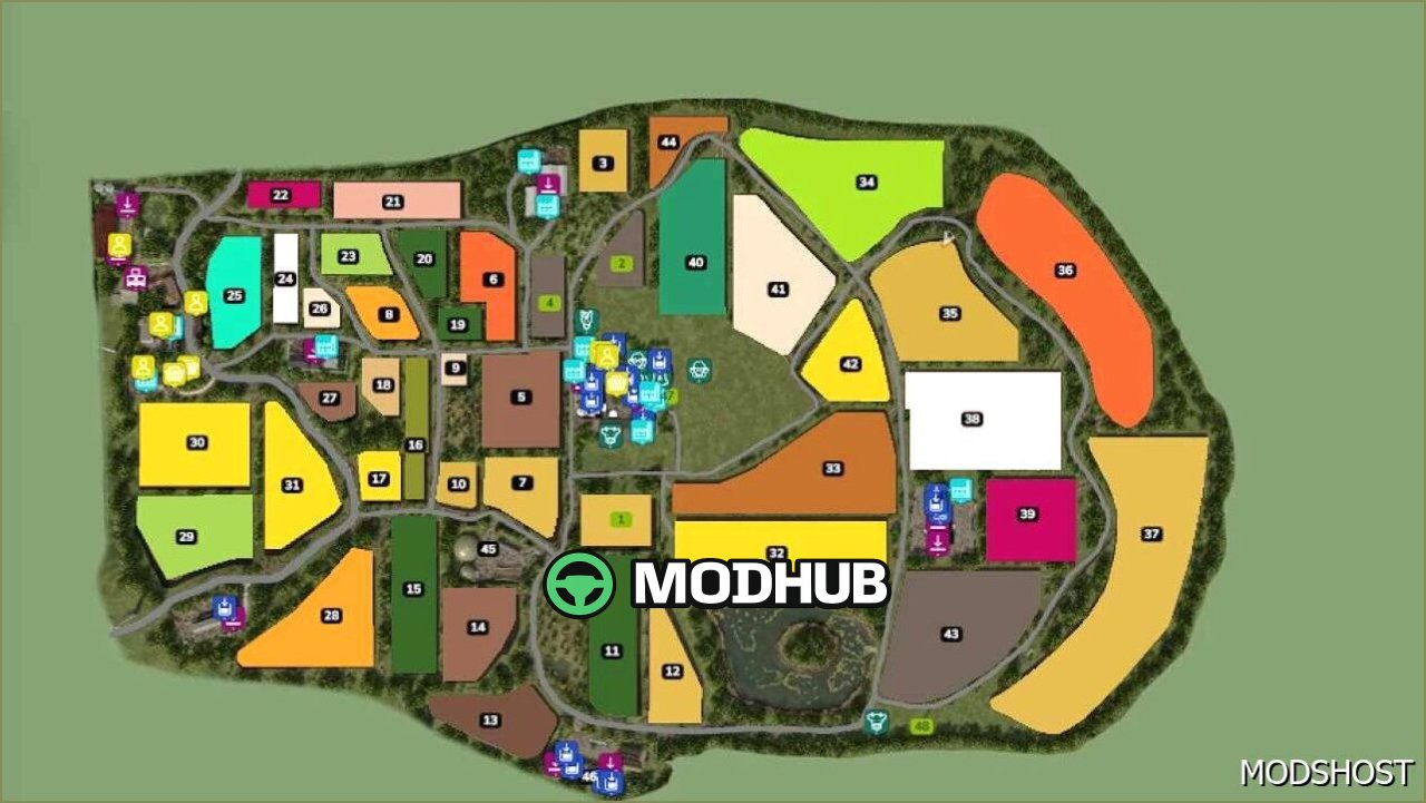 Карта Les Grandes Chaumes для Farming Simulator 25