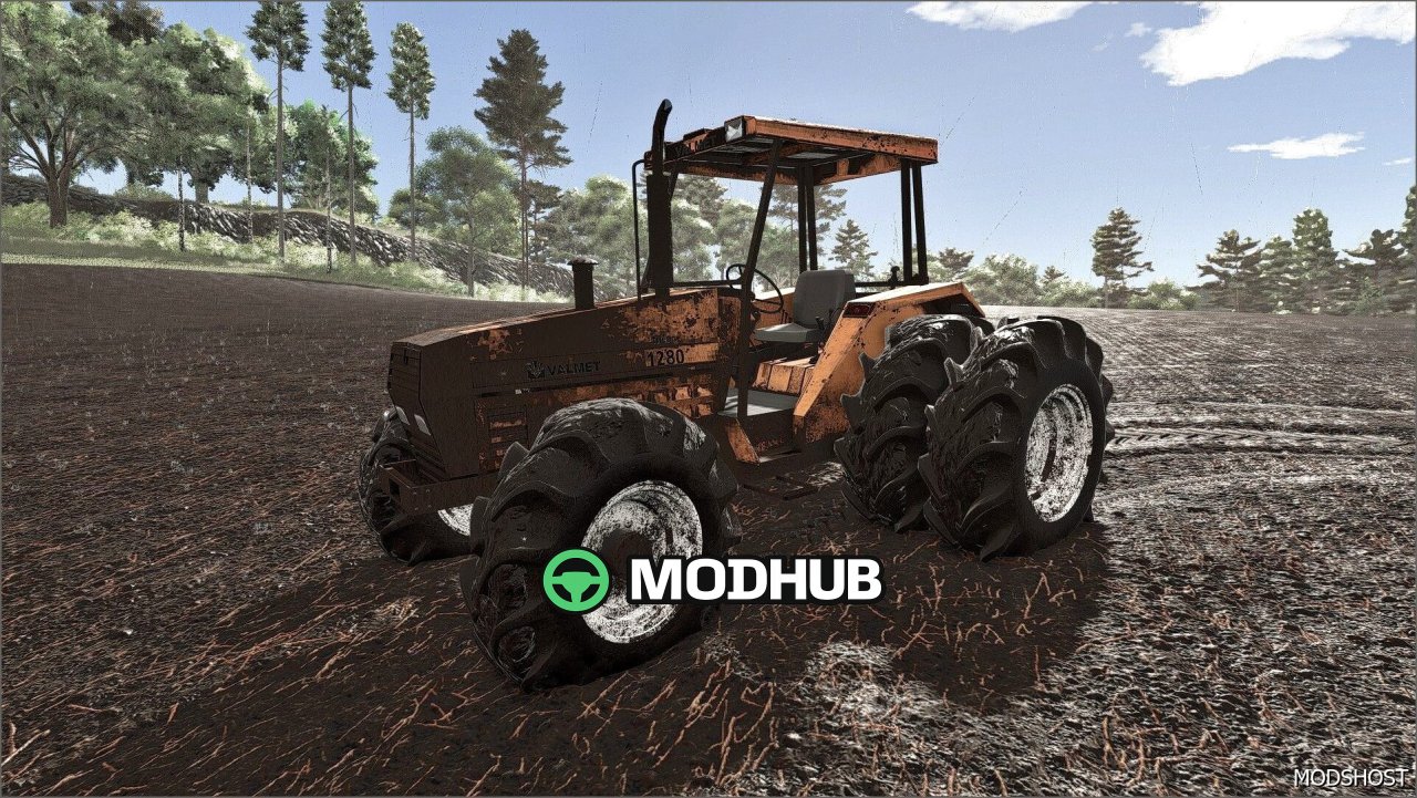 Трактор Valmet 1280/1580 для Farming Simulator 25
