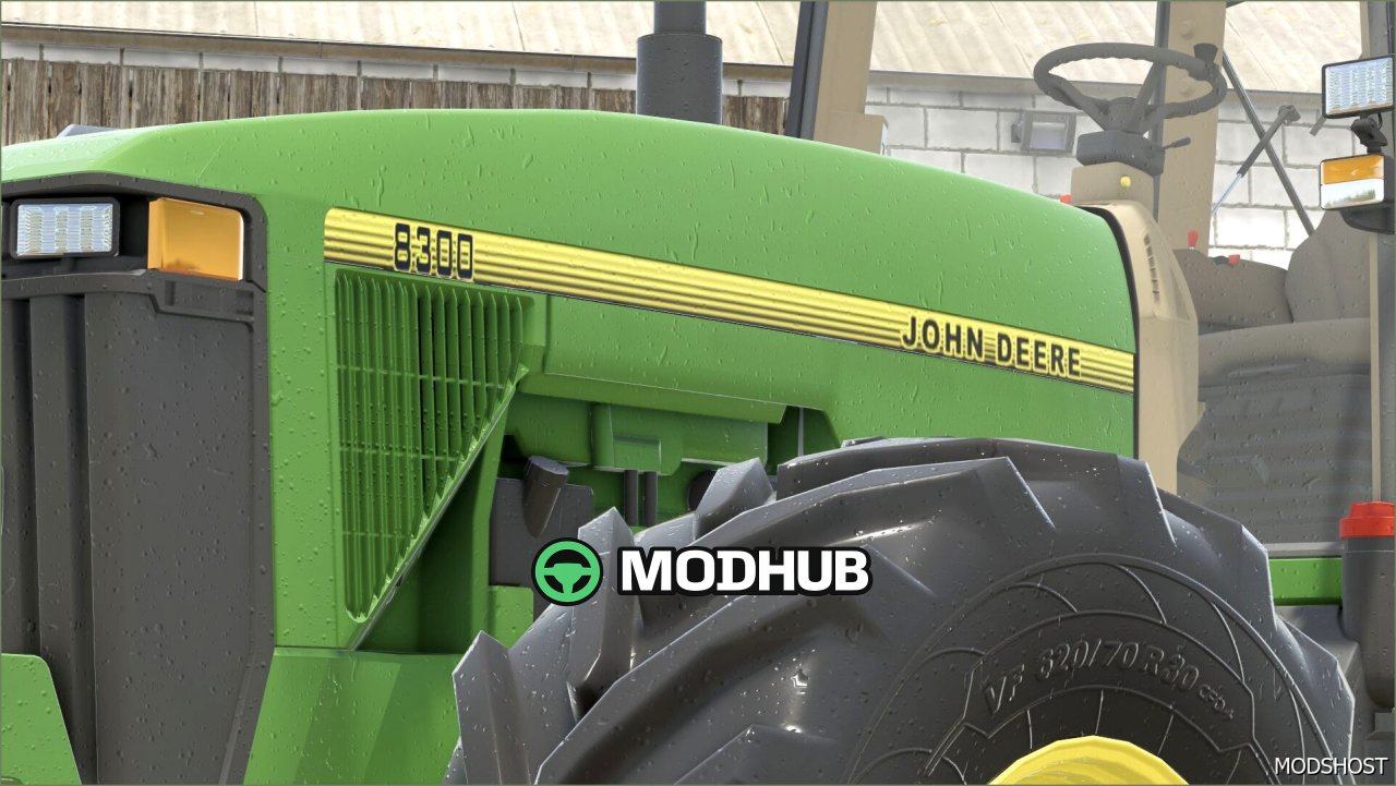 Трактор John Deere 8000/8010 для Farming Simulator 25