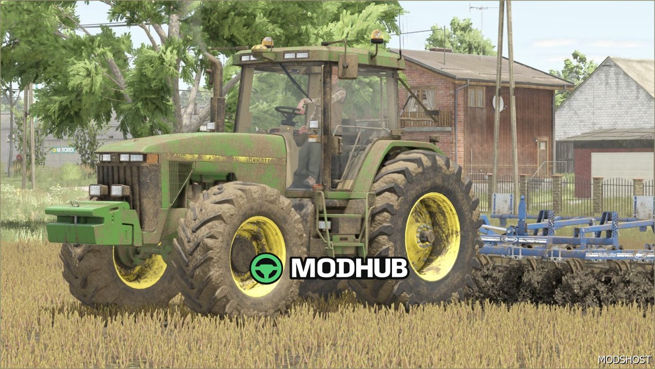 Трактор John Deere 8000/8010 для Farming Simulator 25