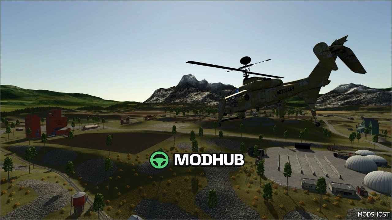 Вертоліт AH-64 Apache для Farming Simulator 25