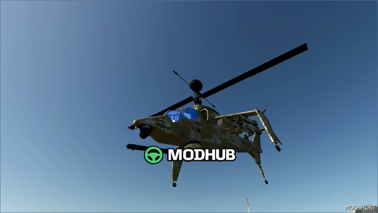 Вертоліт AH-64 Apache для Farming Simulator 25