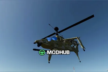 Вертоліт AH-64 Apache для Farming Simulator 25 — 3