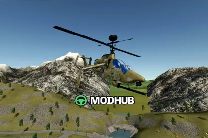 Вертоліт AH-64 Apache для Farming Simulator 25 — 5