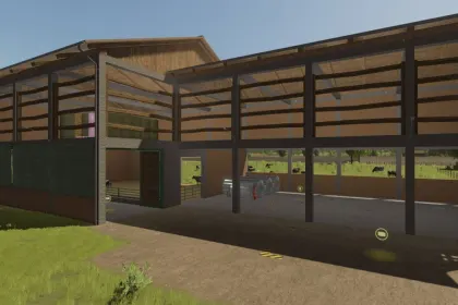 Великий корівник з місцем для тюків для Farming Simulator 25 — 2