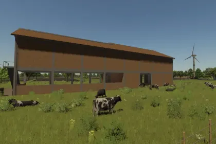 Великий корівник з місцем для тюків для Farming Simulator 25 — 4