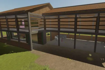 Великий корівник з місцем для тюків для Farming Simulator 25 — 6