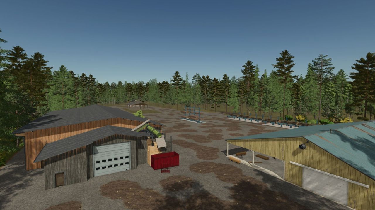 Карта Back Roads County Forestry Edition 4x для Farming Simulator 25