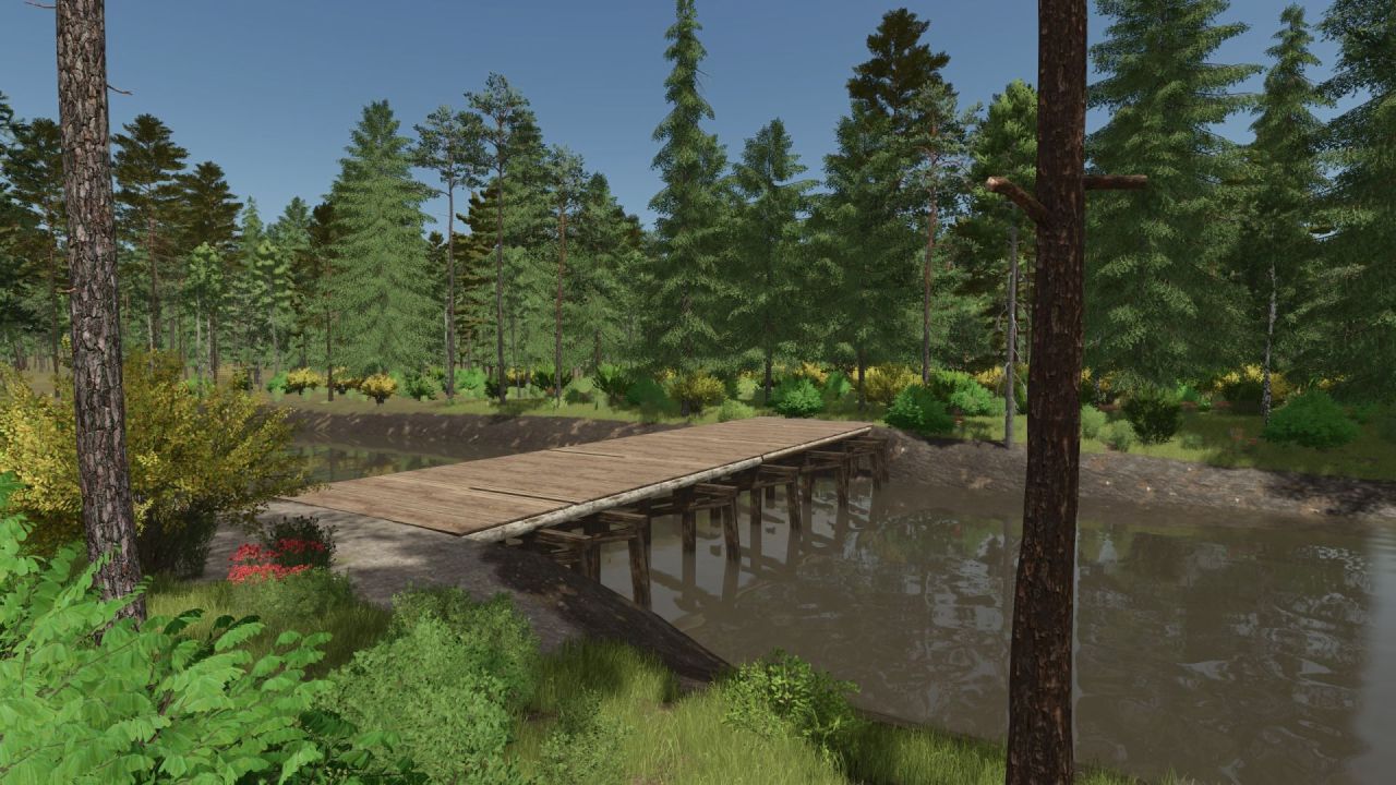 Карта Back Roads County Forestry Edition 4x для Farming Simulator 25