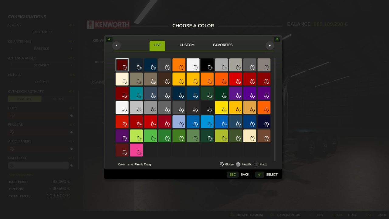 Вантажівка Kenworth W900 ATC для Farming Simulator 25