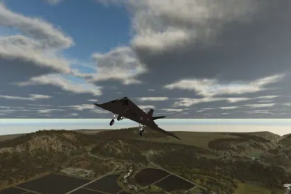Legendärer Stealth-Flugzeug Lockheed F-117 Nighthawk für Farming Simulator 25