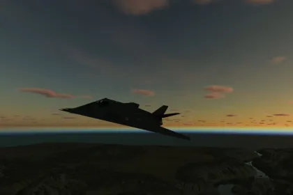 Legendärer Stealth-Flugzeug Lockheed F-117 Nighthawk für Farming Simulator 25 — 3