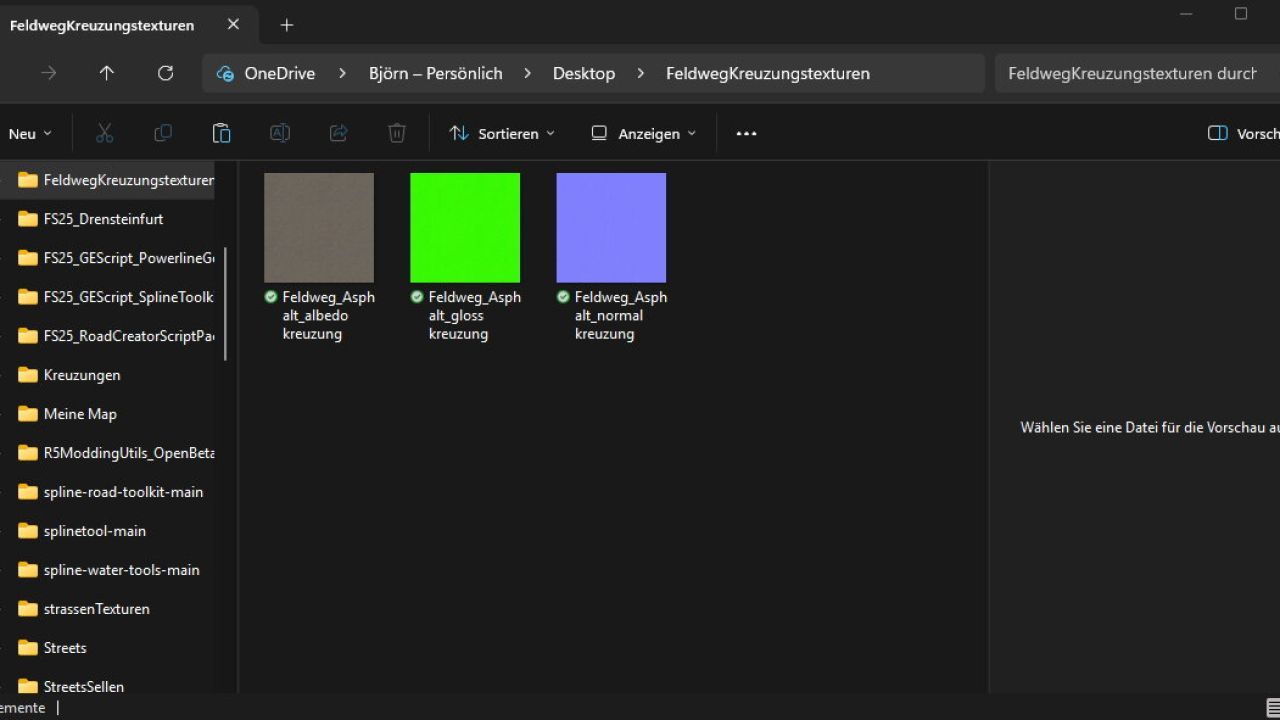 Текстури перехресть для інструменту "Spline to Intersection" для Farming Simulator 25