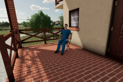 Drewniane krzesło do Farming Simulator 22