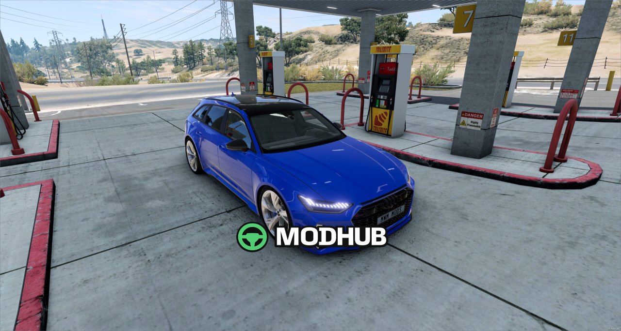 Автомобіль Audi RS6 для BeamNG.drive