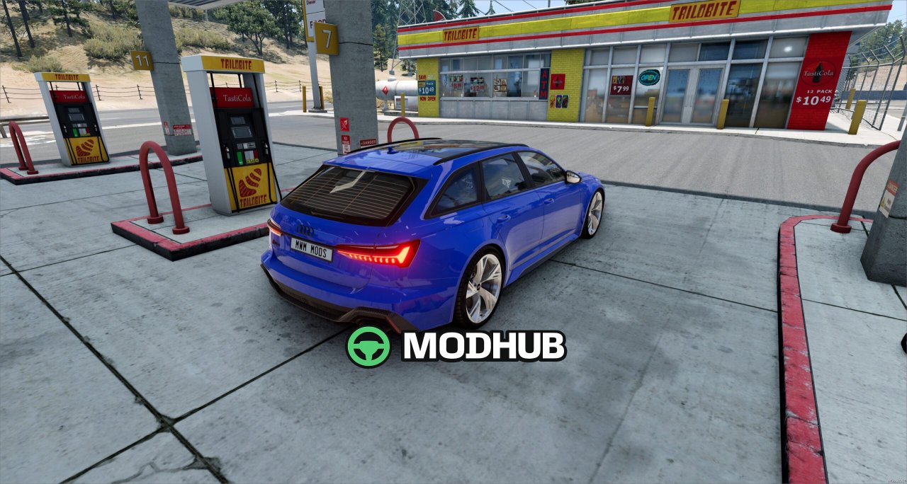 Автомобіль Audi RS6 для BeamNG.drive