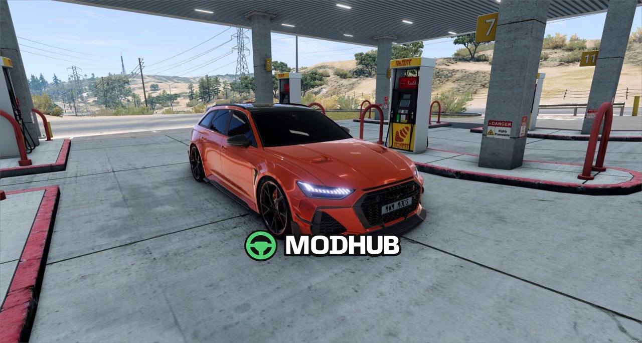 Автомобіль Audi RS6 для BeamNG.drive