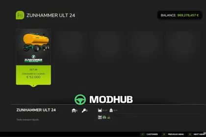 Розкидач гною Zunhammer ULT 24 для Farming Simulator 25 — 3