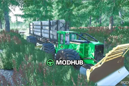 Лісозаготівельний 848 Forwarder Pack з причепом Pitts для Farming Simulator 25 — 2