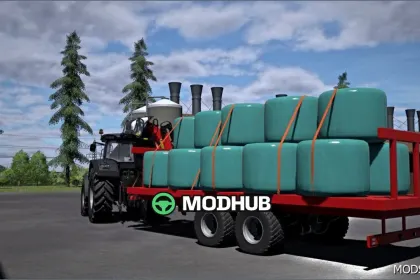 Причіп для тюків з краном для Farming Simulator 25 — 3