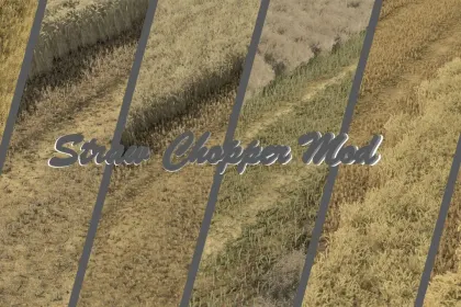 Мод подрібнювача соломи для Farming Simulator 25
