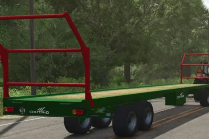 Трейлер для соломи Coutand 12м для Farming Simulator 25 — 1