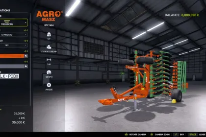Культиватор Agro Masz BTC50H для Farming Simulator 25 — 4