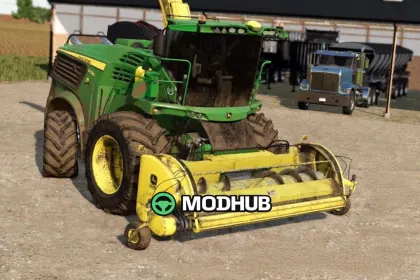 Mod für den neuen John Deere 659 Pickup Head für FS25 – US-Stil Häckseln
