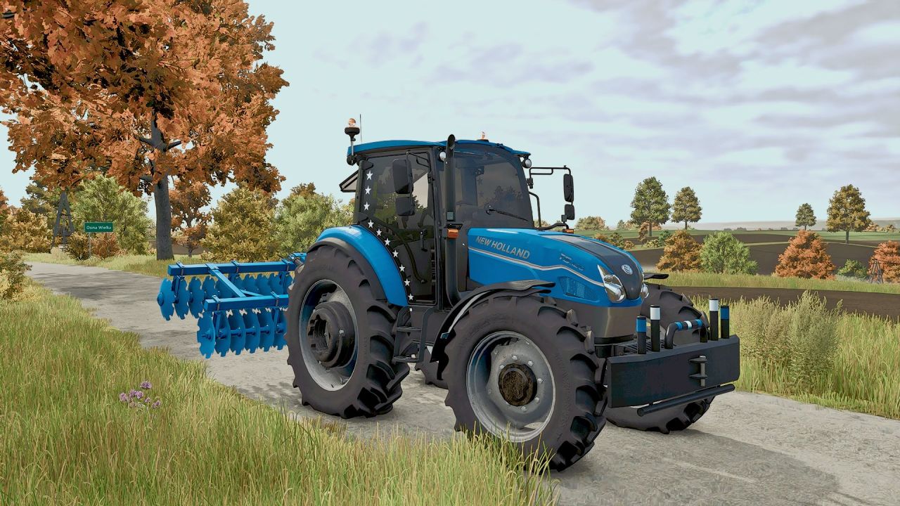 Трактор New Holland T5 AC DC Series для Farming Simulator 25