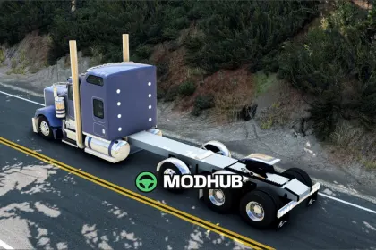 Вантажівка Peterbilt Kenworth W900 для BeamNG.drive