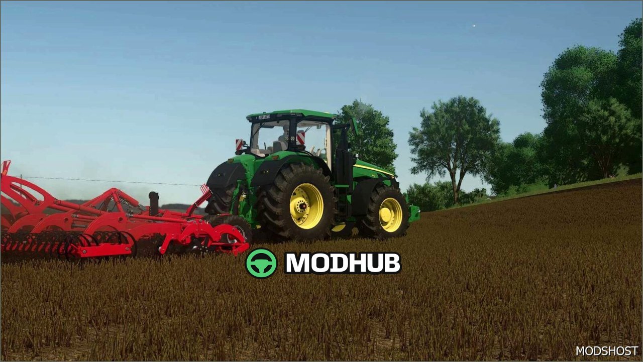 Звук двигуна John Deere 8R Series для Farming Simulator 25