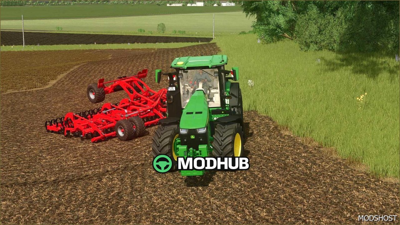 Звук двигуна John Deere 8R Series для Farming Simulator 25