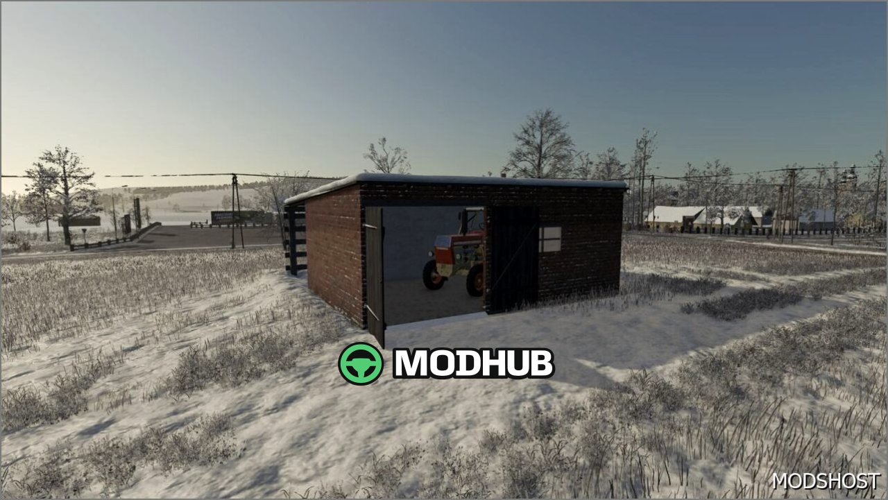 Gebäude Garage und Schuppen für Farming Simulator 25