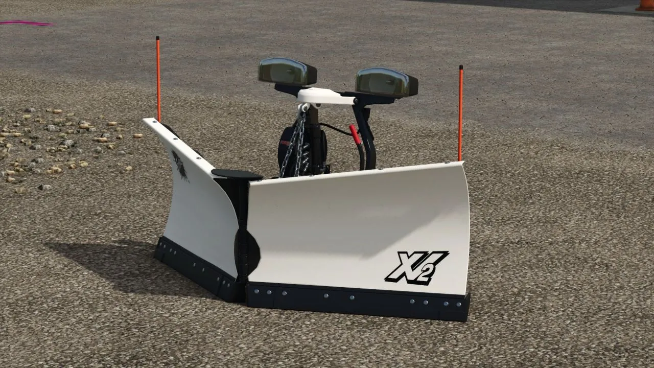 Efektywny lemiesz do odśnieżania FisherV — dla Farming Simulator 25