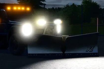 Efektywny lemiesz do odśnieżania FisherV — dla Farming Simulator 25 — 2