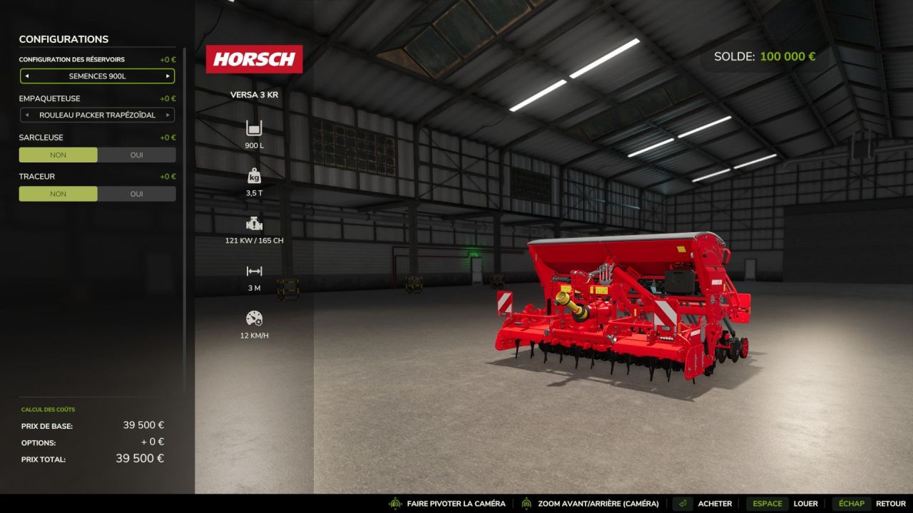Сівалка Horsch Versa 3 KR для Farming Simulator 25