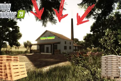 Sägewerk Viso Forest für Farming Simulator 25